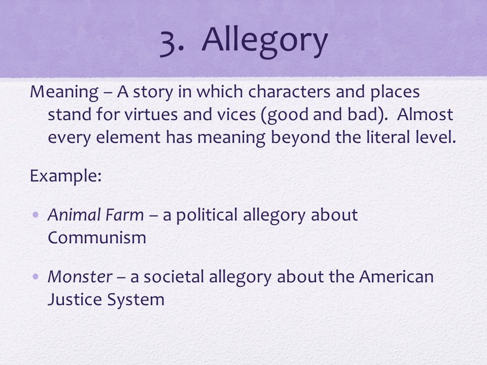 What Is Political Allegory?